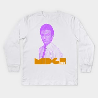 Ultravox ))(( Midge Ure Retro Block New Wave Fan Art Kids Long Sleeve T-Shirt